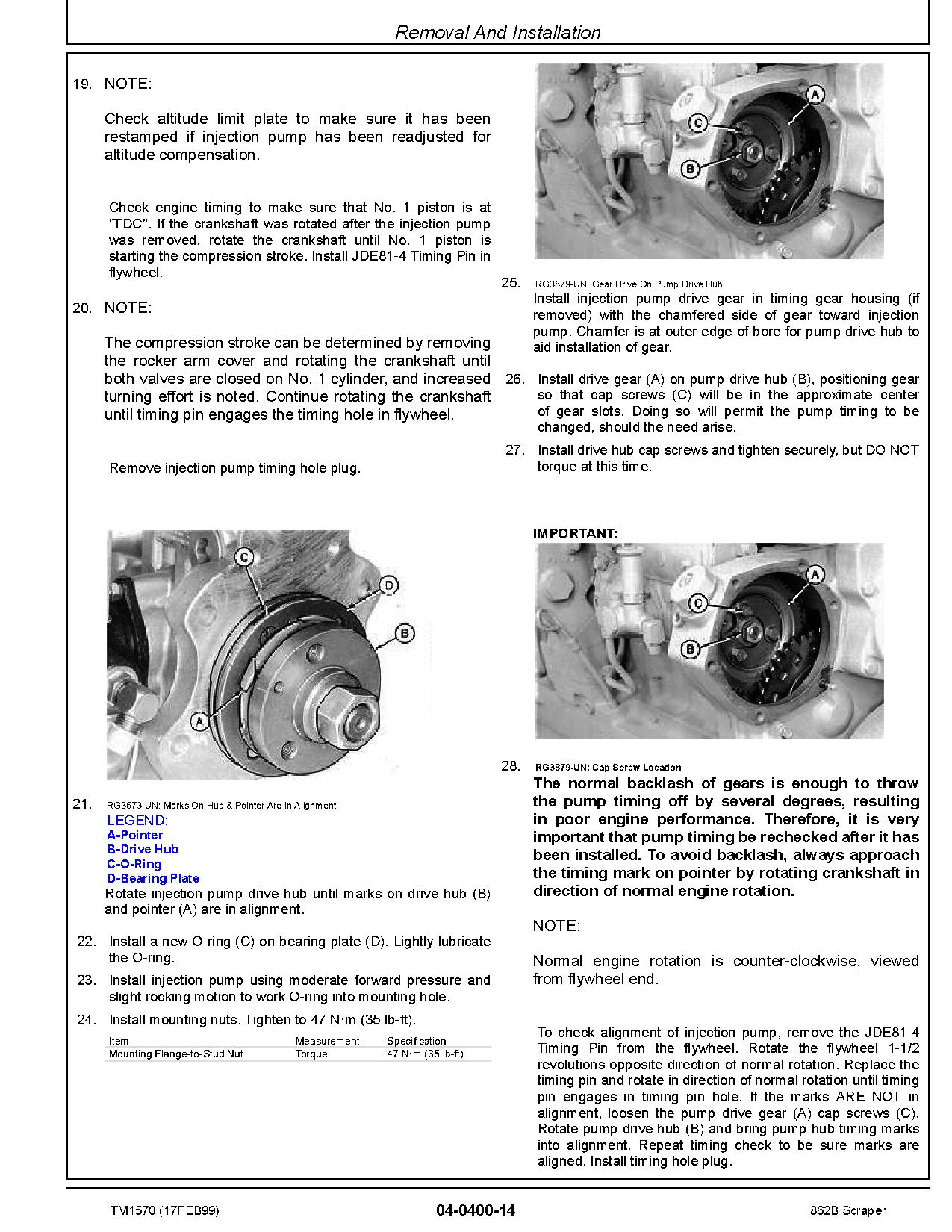 John Deere 862B Scrapers Repair Manual TM1570 (4)