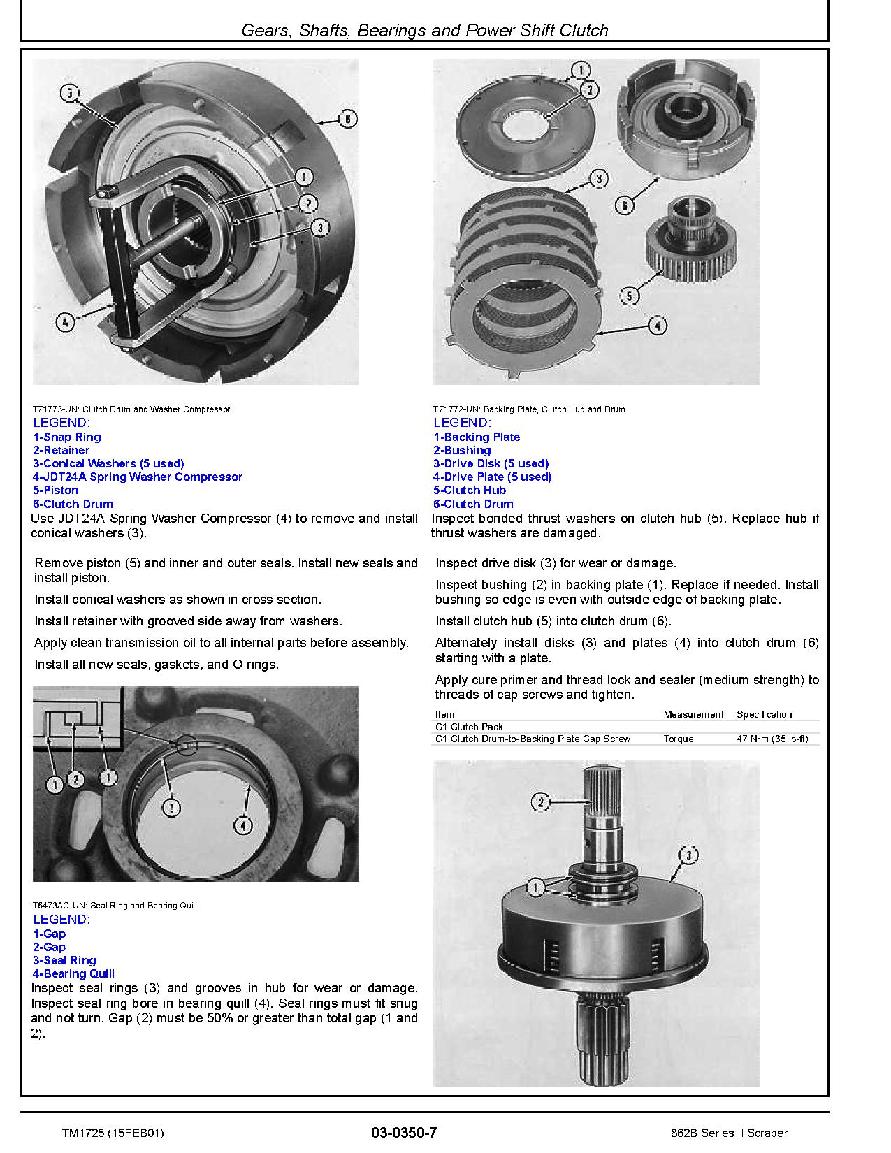 John Deere 862B Scrapers Repair Manual TM1725 (3)