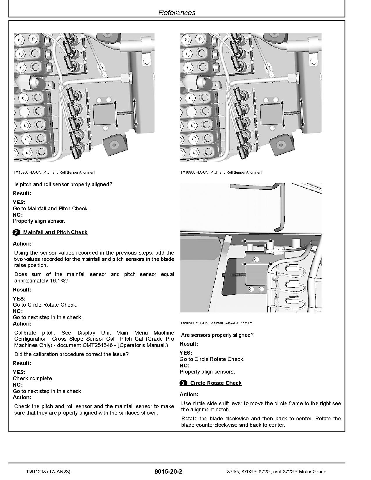 John Deere 870G 870GP 872G 872GP Motor Graders Operation Test Manual TM11208 (3)