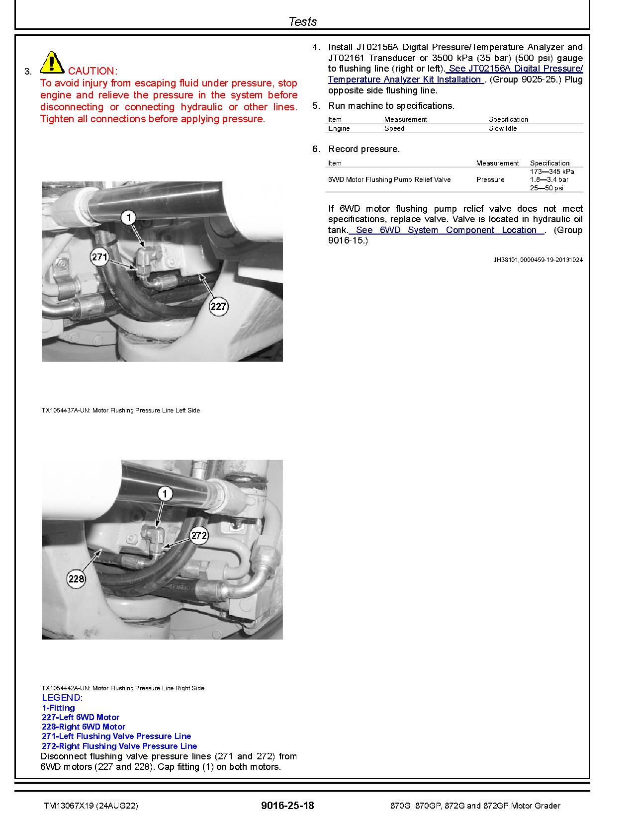 John Deere 870G 870GP 872G 872GP Motor Graders Operation Test Manual TM13067X19 (4)