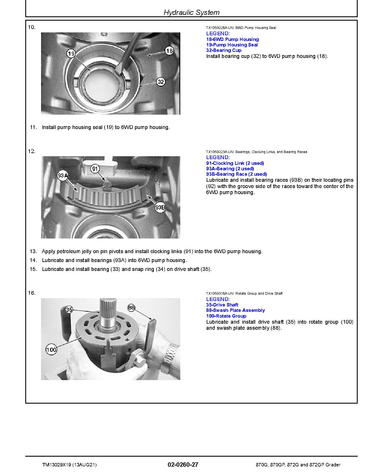 John Deere 870G 870GP 872G 872GP Motor Graders Repair Manual TM13029X19 (2)