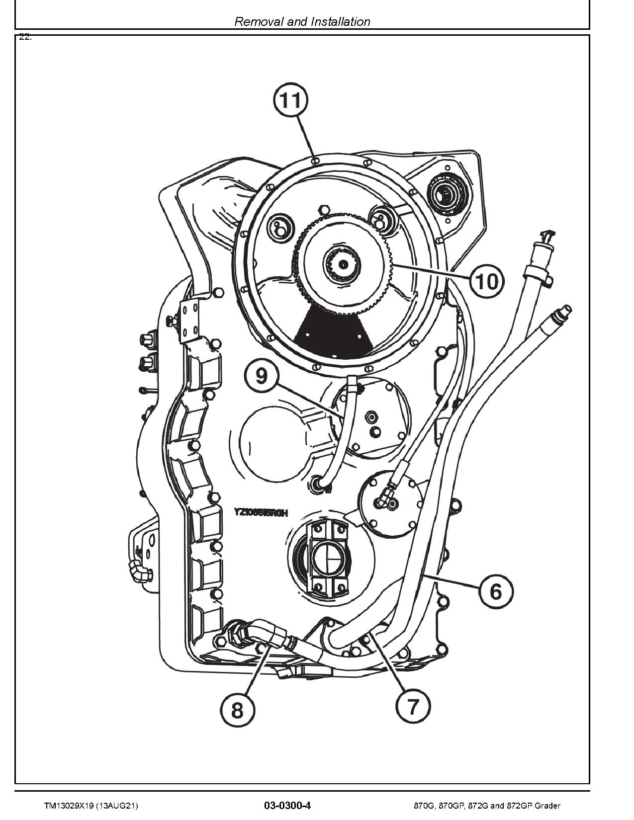 John Deere 870G 870GP 872G 872GP Motor Graders Repair Manual TM13029X19 (3)
