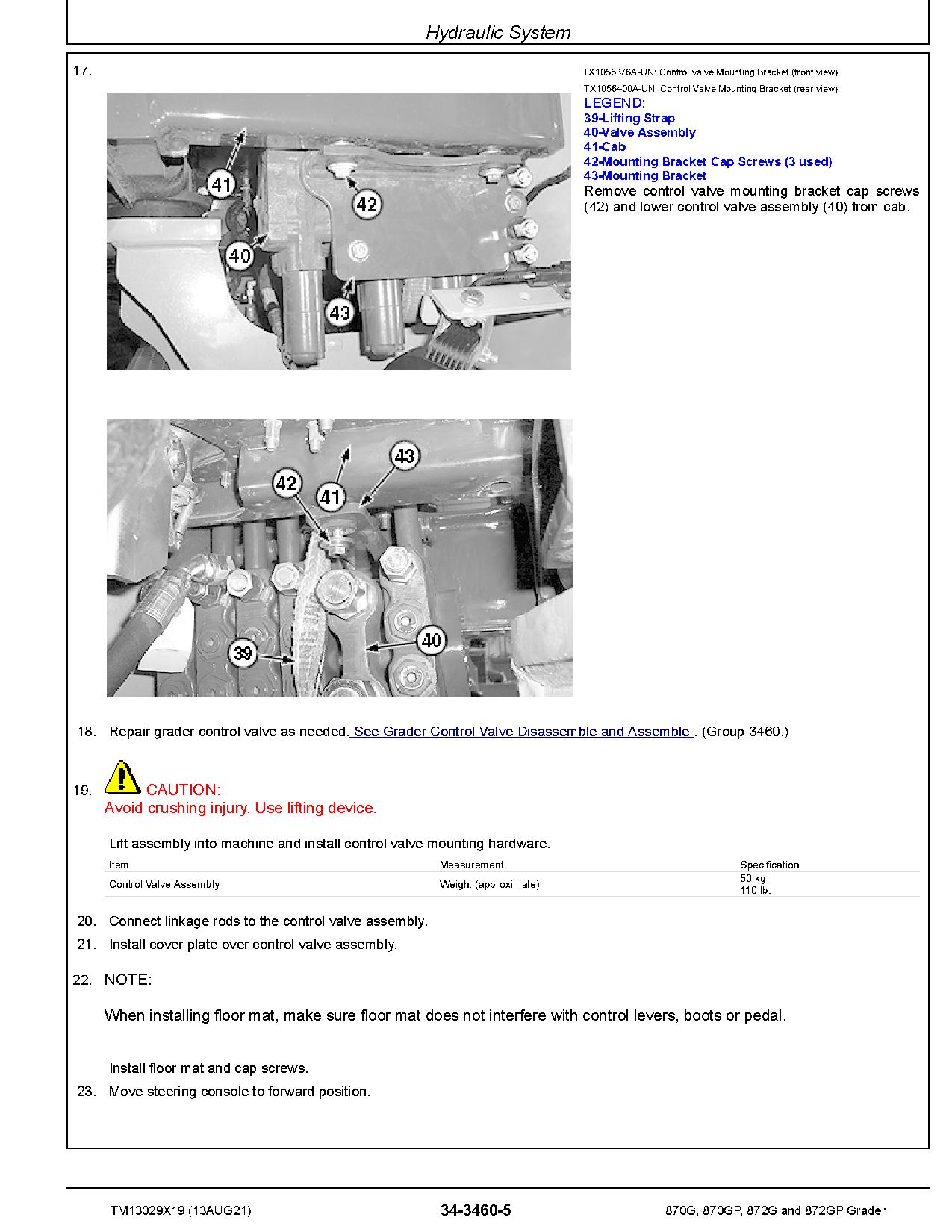 John Deere 870G 870GP 872G 872GP Motor Graders Repair Manual TM13029X19 (4)