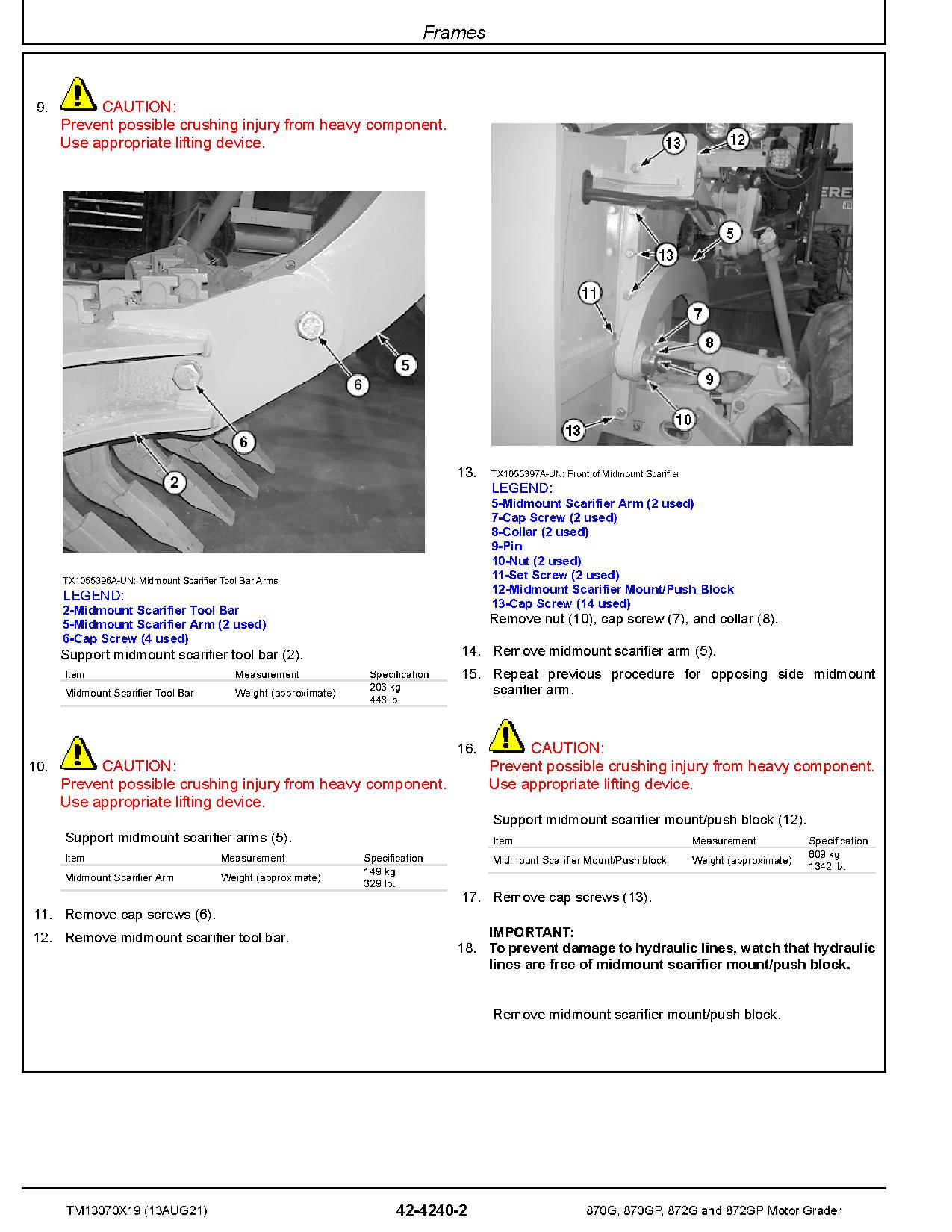 John Deere 870G 870GP 872G 872GP Motor Graders Repair Manual TM13070X19 (4)