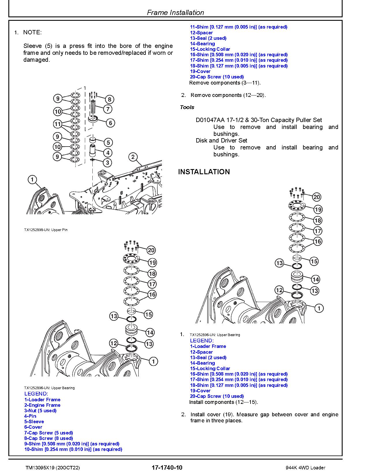 John Deere 944K 4WD Loaders Repair Manual TM13095X19 (4)