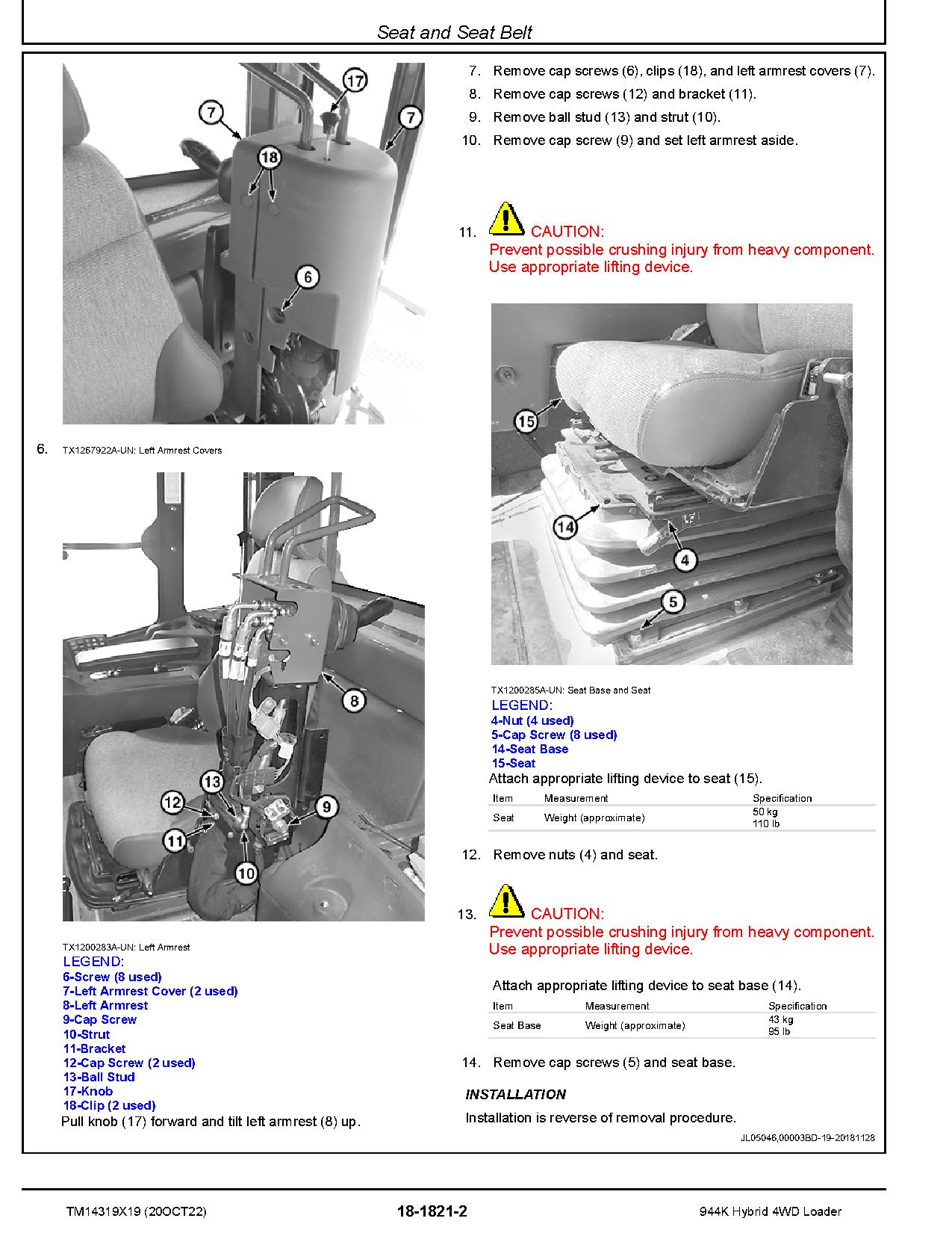 John Deere 944K Hybrid 4WD Loaders Repair Manual TM14319X19 (4)