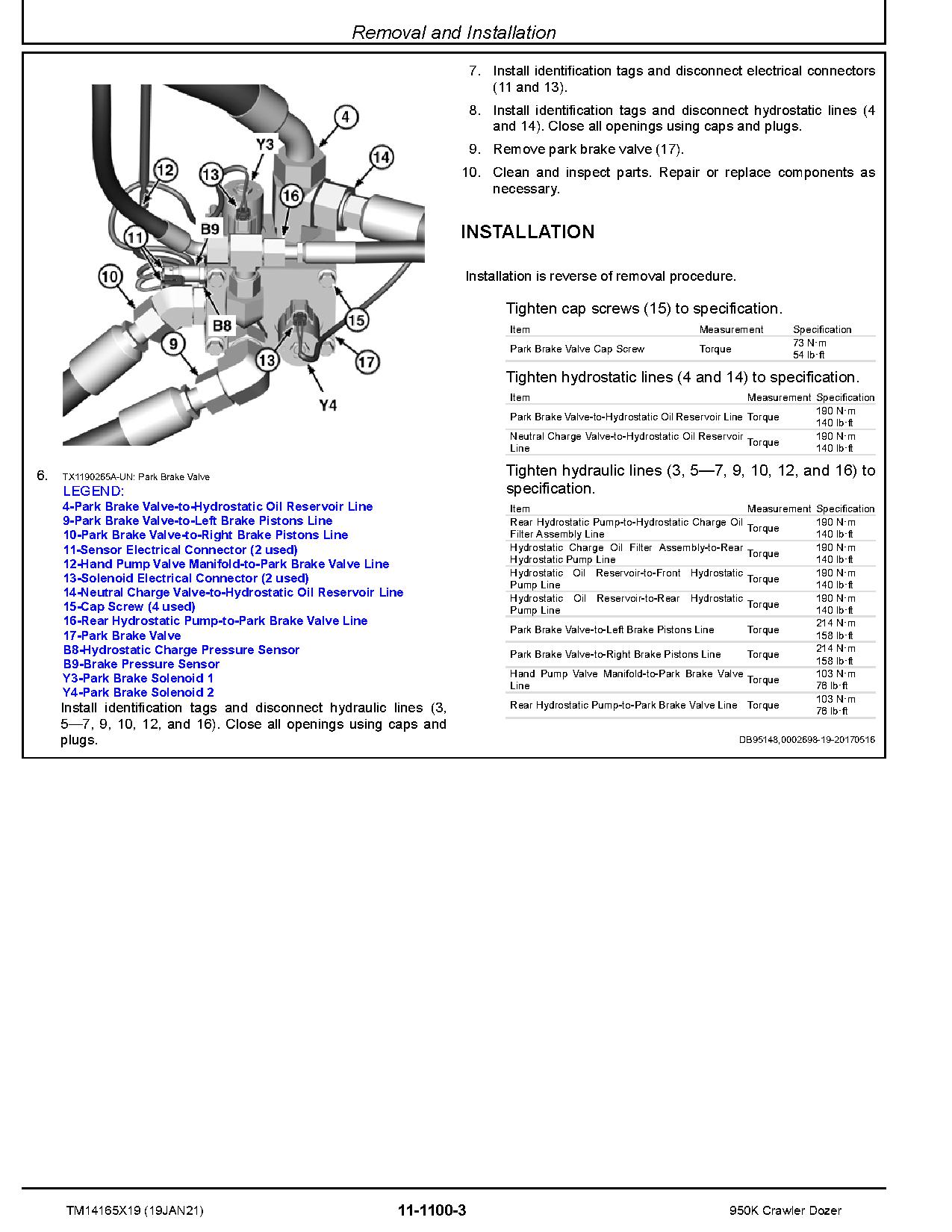 John Deere 950K Crawler Dozers Repair Manual TM14165X19 (3)