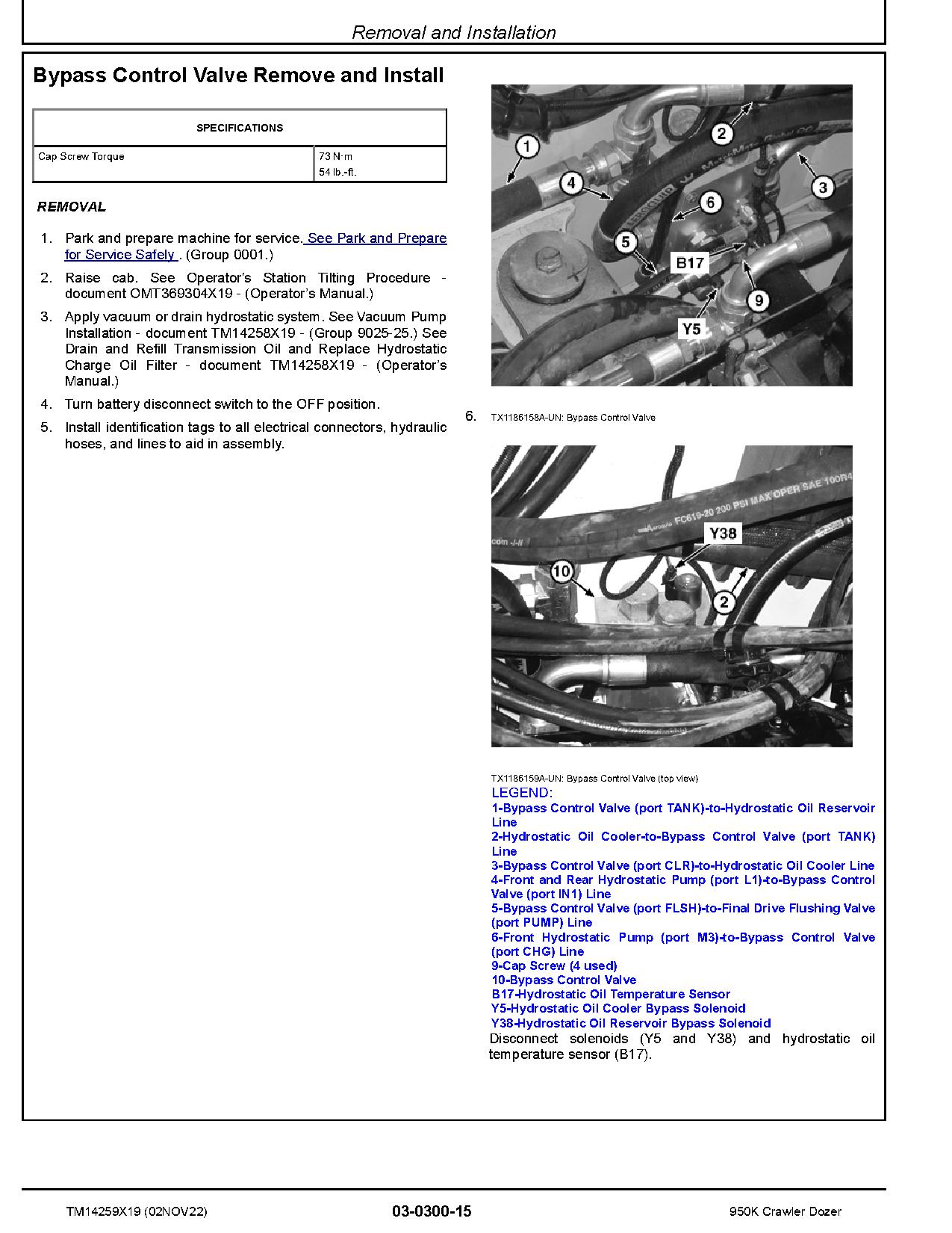 John Deere 950K Crawler Dozers Repair Manual TM14259X19 (2)
