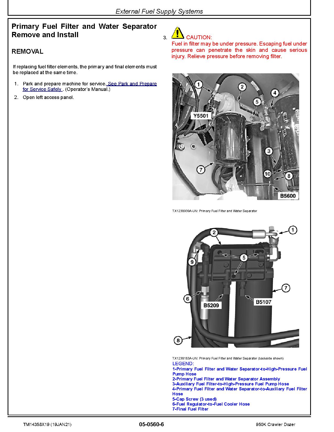 John Deere 950K Crawler Dozers Repair Manual TM14358X19 (3)