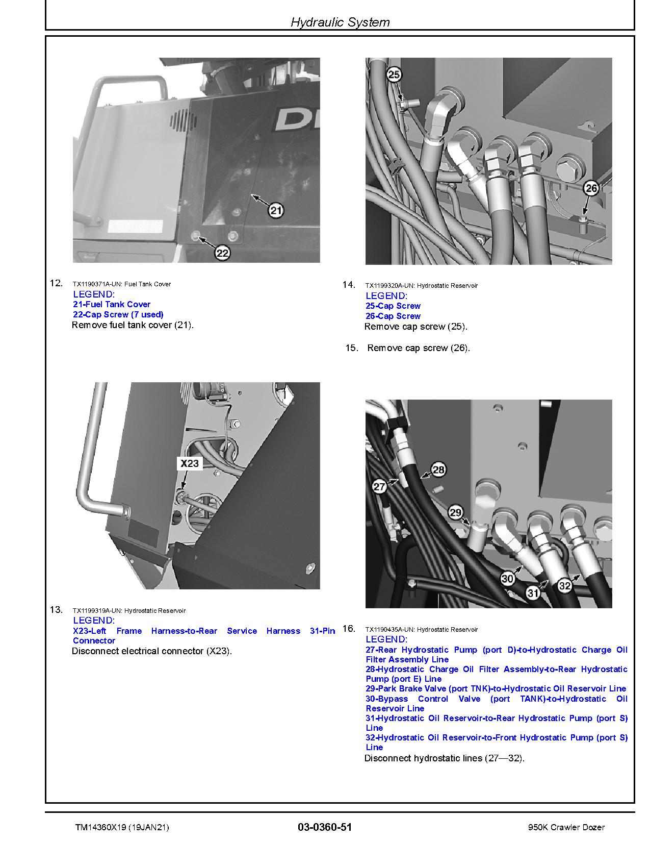 John Deere 950K Crawler Dozers Repair Manual TM14360X19 (2)