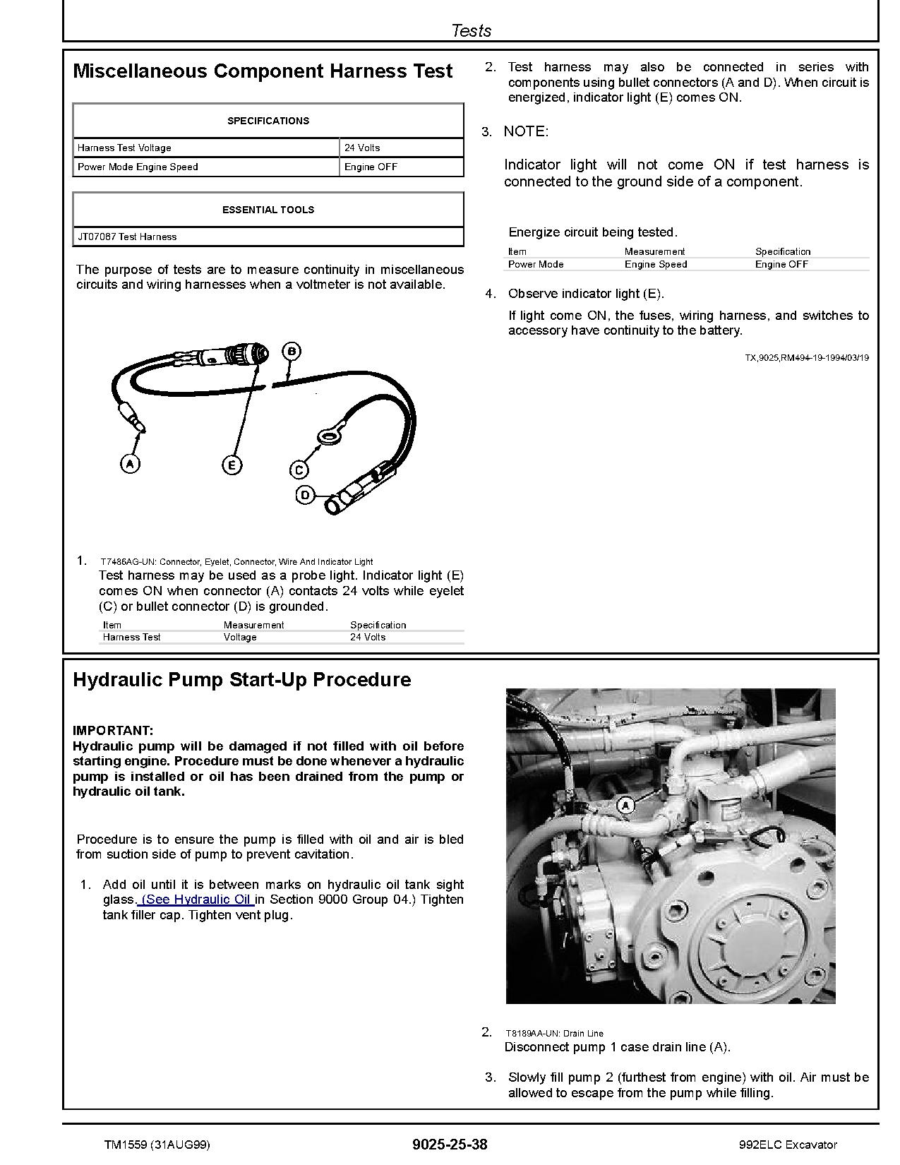 John Deere 992E LC Crawler Excavators Operation Test Manual TM1559 (4)