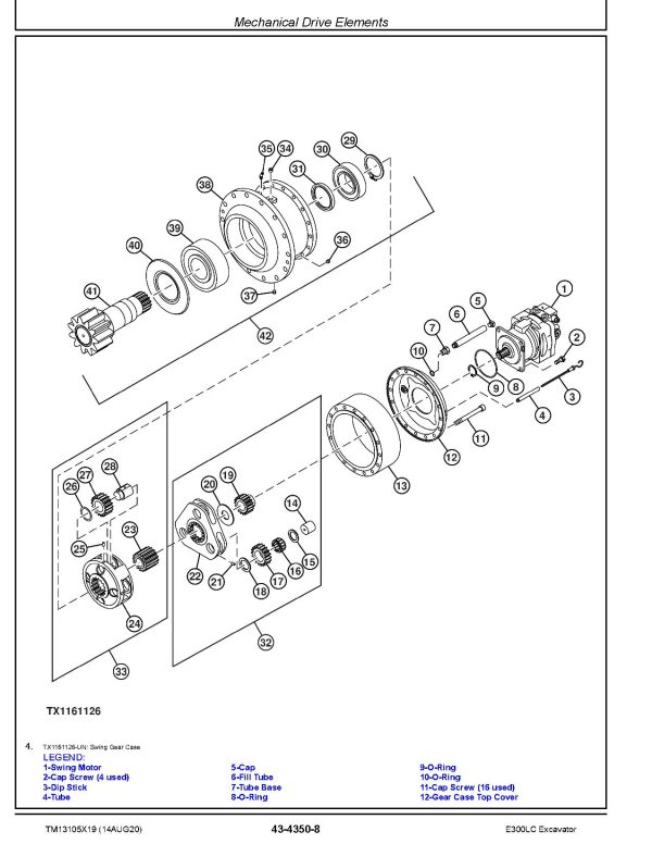 John Deere E300LC Crawler Excavators Repair Manual TM13105X19 (3)