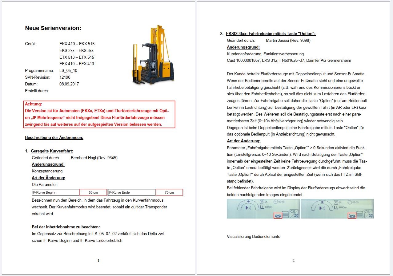 Jungheinrich Forklift LS 05 10 09.2017 EKX 410 – EKX 515 Diagnostic Project Database 2