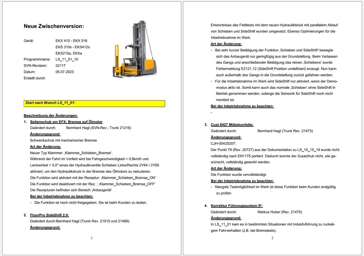 Jungheinrich Forklift LS 11 01 10 07.2023 EKX 410 EKX 516 Diagnostic Project Database 2