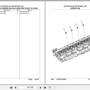 Komatsu Crawler Dozer D51PX 22 D51EX 22 Parts Book KEPB023313 2015 (2)
