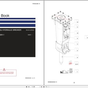 Komatsu Hydraulic Breaker JMHB130H 1 Parts Book FEN04366 10 2025 (1)