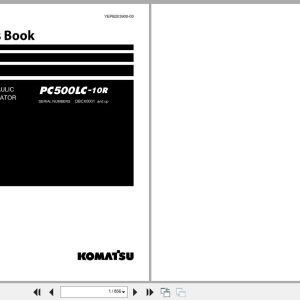 Komatsu Hydraulic Excavator PC500LC 10R Parts Book YEPB203900 00 2025 (1)