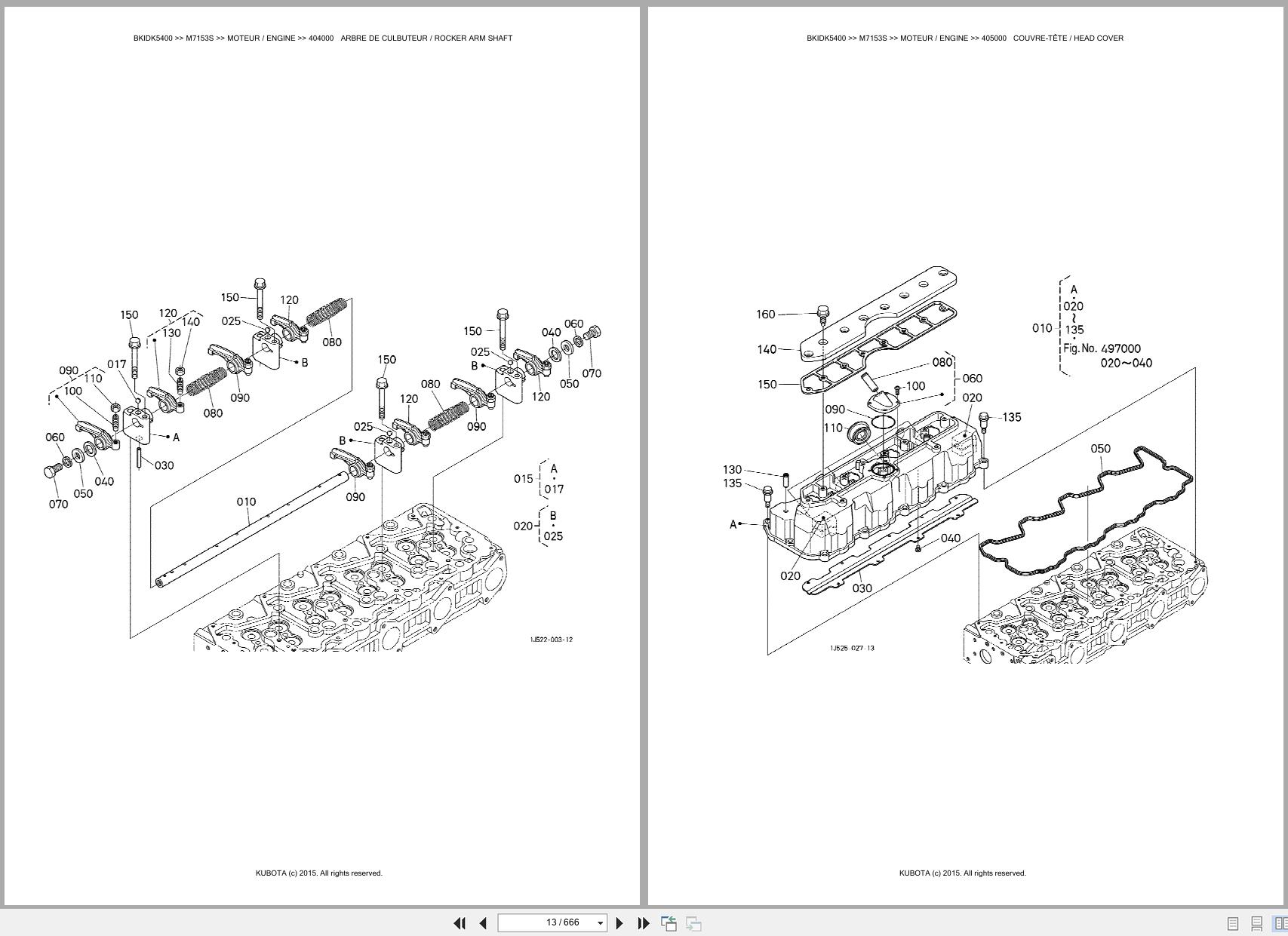 Kubota Tractor M7153S Spare Parts Catalog EN FR (2)