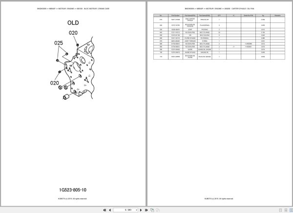Kubota Tractor M8540F Spare Parts Catalog EN FR (2)