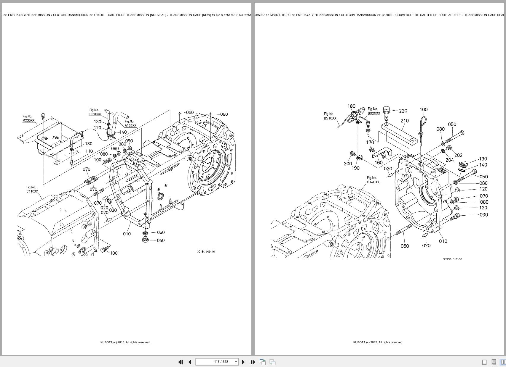 Kubota Tractor M8560DTH EC Spare Parts Catalog EN FR (3)