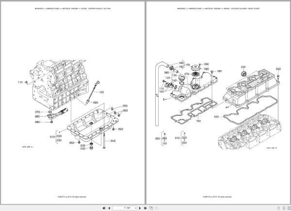 Kubota Tractor M8560DTH NEC Spare Parts Catalog EN FR (2)
