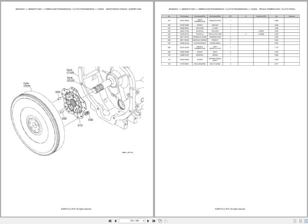Kubota Tractor M8560DTH NEC Spare Parts Catalog EN FR (3)