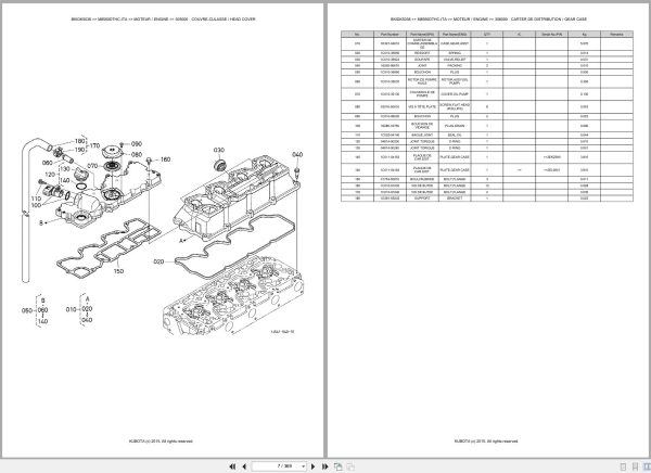 Kubota Tractor M8560DTHC ITA Spare Parts Catalog EN FR (2)
