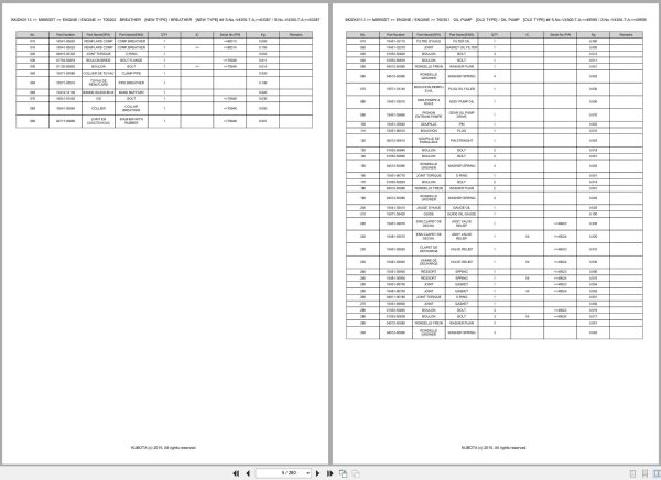 Kubota Tractor M8950DT Spare Parts Catalog EN FR (2)