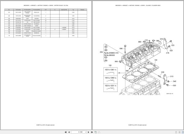 Kubota Tractor M9540DT Spare Parts Catalog EN FR (2)