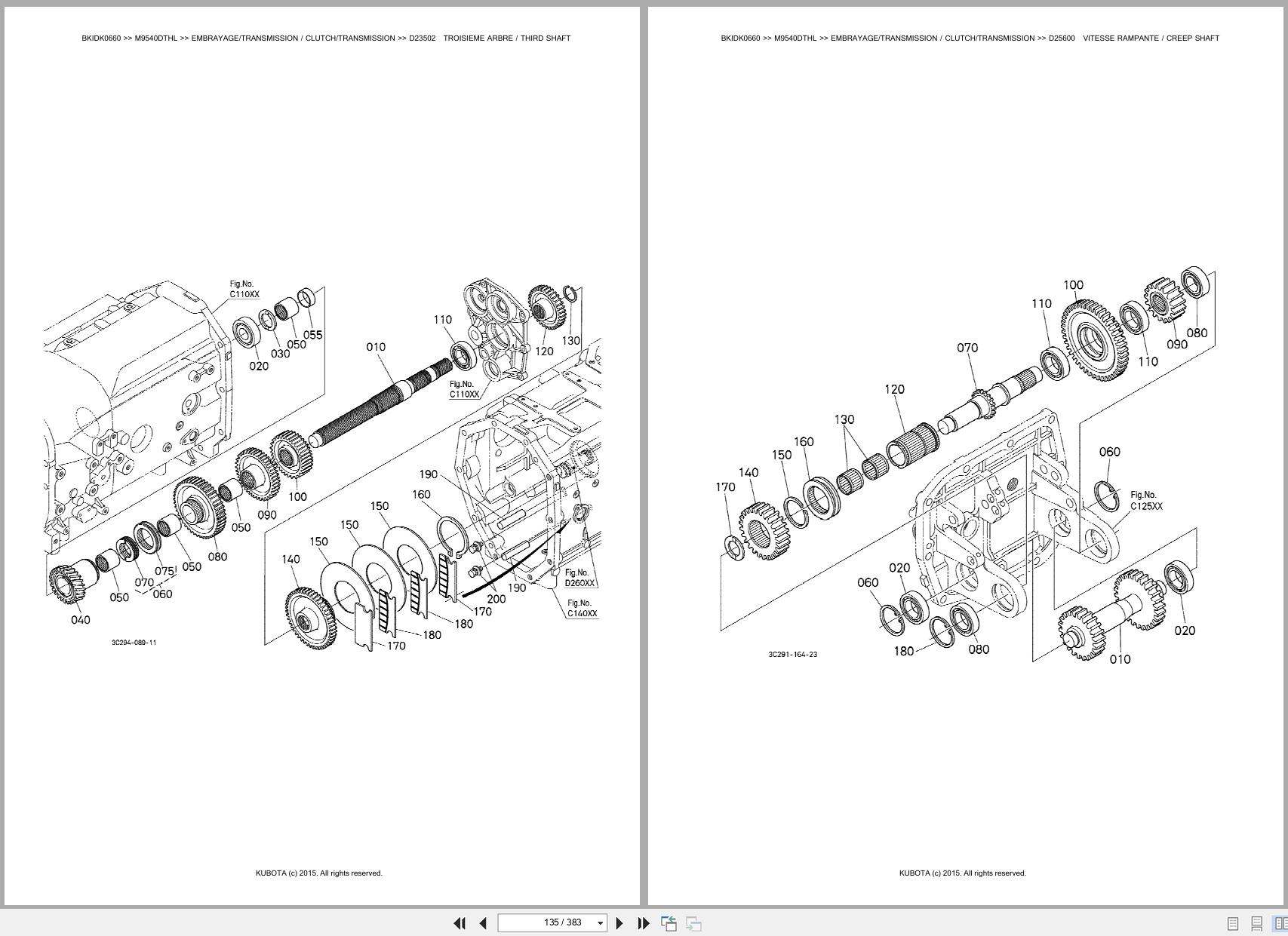 Kubota Tractor M9540DTHL Spare Parts Catalog EN FR (3)
