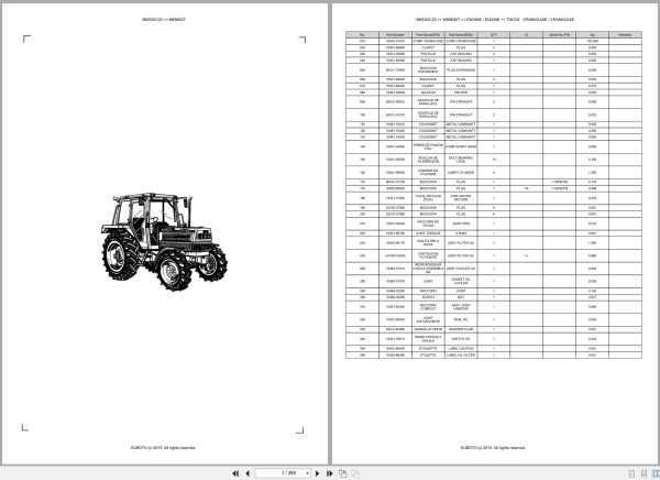 Kubota Tractor M9580DT Spare Parts Catalog EN FR (1)