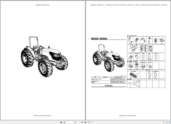 Kubota Tractor M9960DTH EC Spare Parts Catalog EN FR (1) Kubota Tractor M9960DTH EC Spare Parts Catalog EN FR (1)