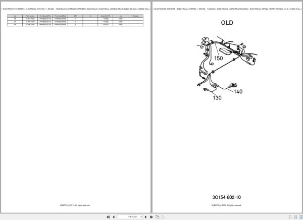 Kubota Tractor M9960DTH NEC Spare Parts Catalog EN FR (3)