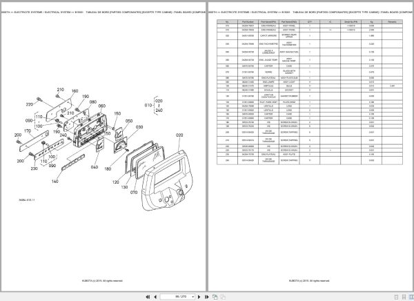 Kubota Tractor ME9000DTH Spare Parts Catalog EN FR (3)