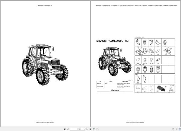 Kubota Tractor ME9000DTHC Spare Parts Catalog EN FR (1) Kubota Tractor ME9000DTHC Spare Parts Catalog EN FR (1)
