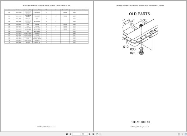 Kubota Tractor ME9000DTHL Spare Parts Catalog EN FR (2)