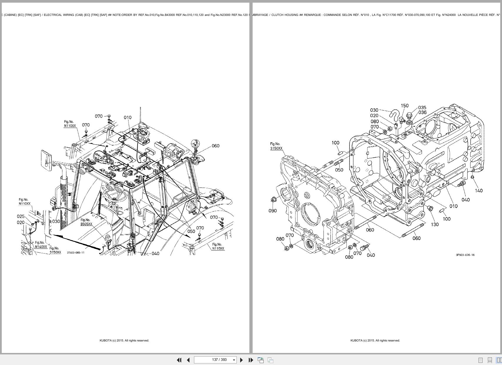 Kubota Utility Tractors M130XDTC Spare Parts Catalog EN FR (3)