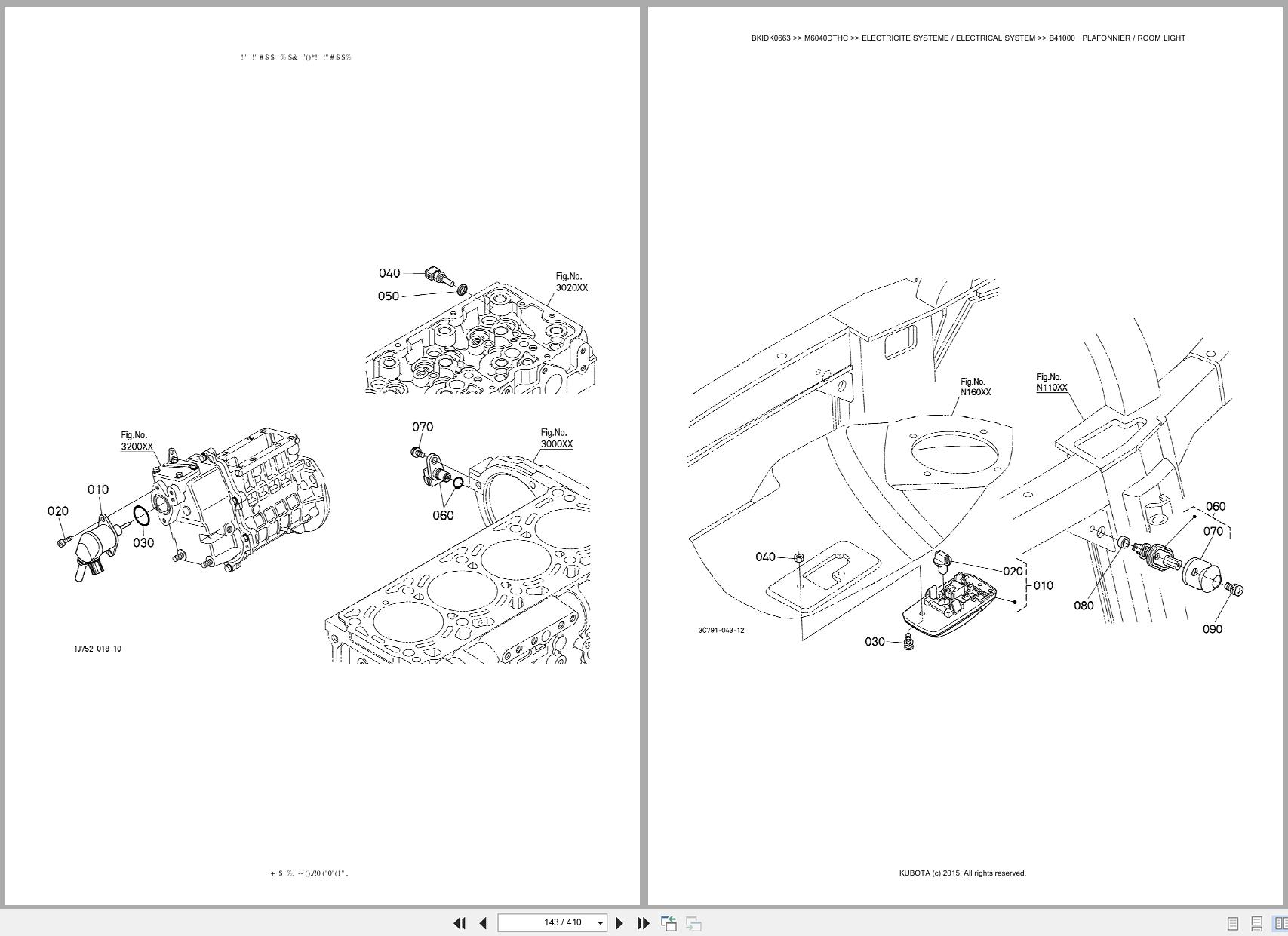 Kubota Utility Tractors M6040DTHC Spare Parts Catalog EN FR (3)