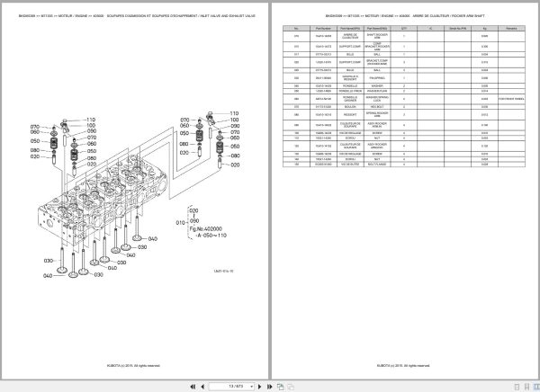 Kubota Utility Tractors M7133S Spare Parts Catalog En Fr (2)