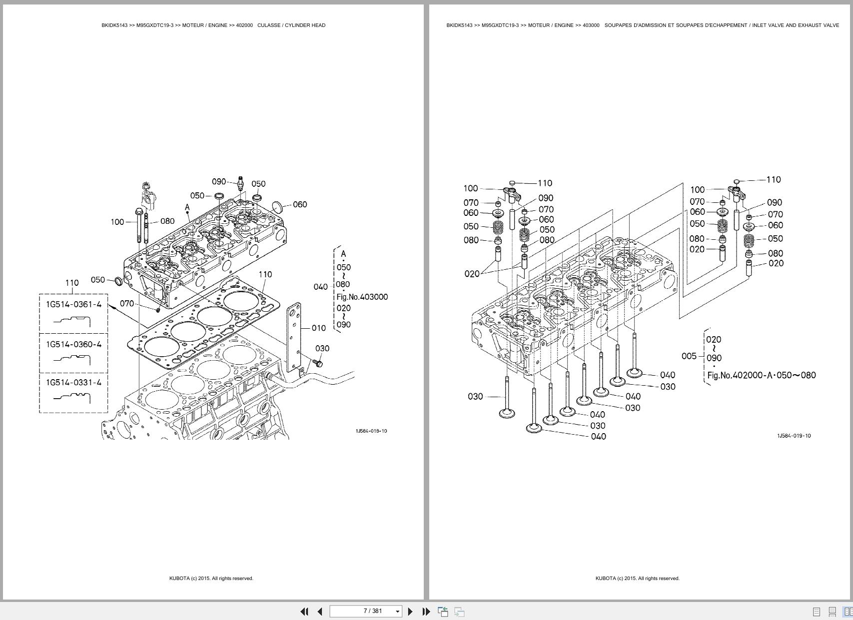 Kubota Utility Tractors M95GXDTC19 3 Spare Parts Catalog EN FR (2)