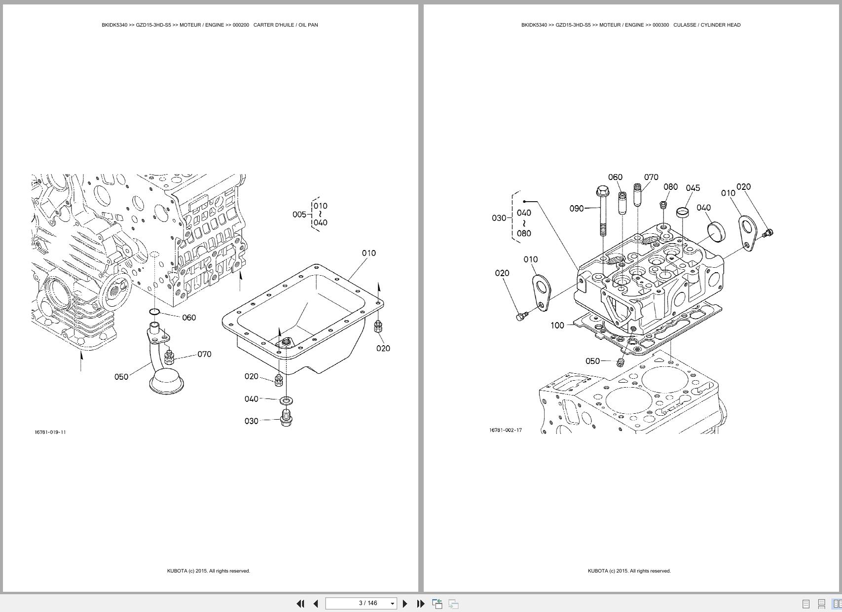 Kubota Zero Turn Mower GZD15 3HD S5 Spare Parts Catalog EN FR (2)