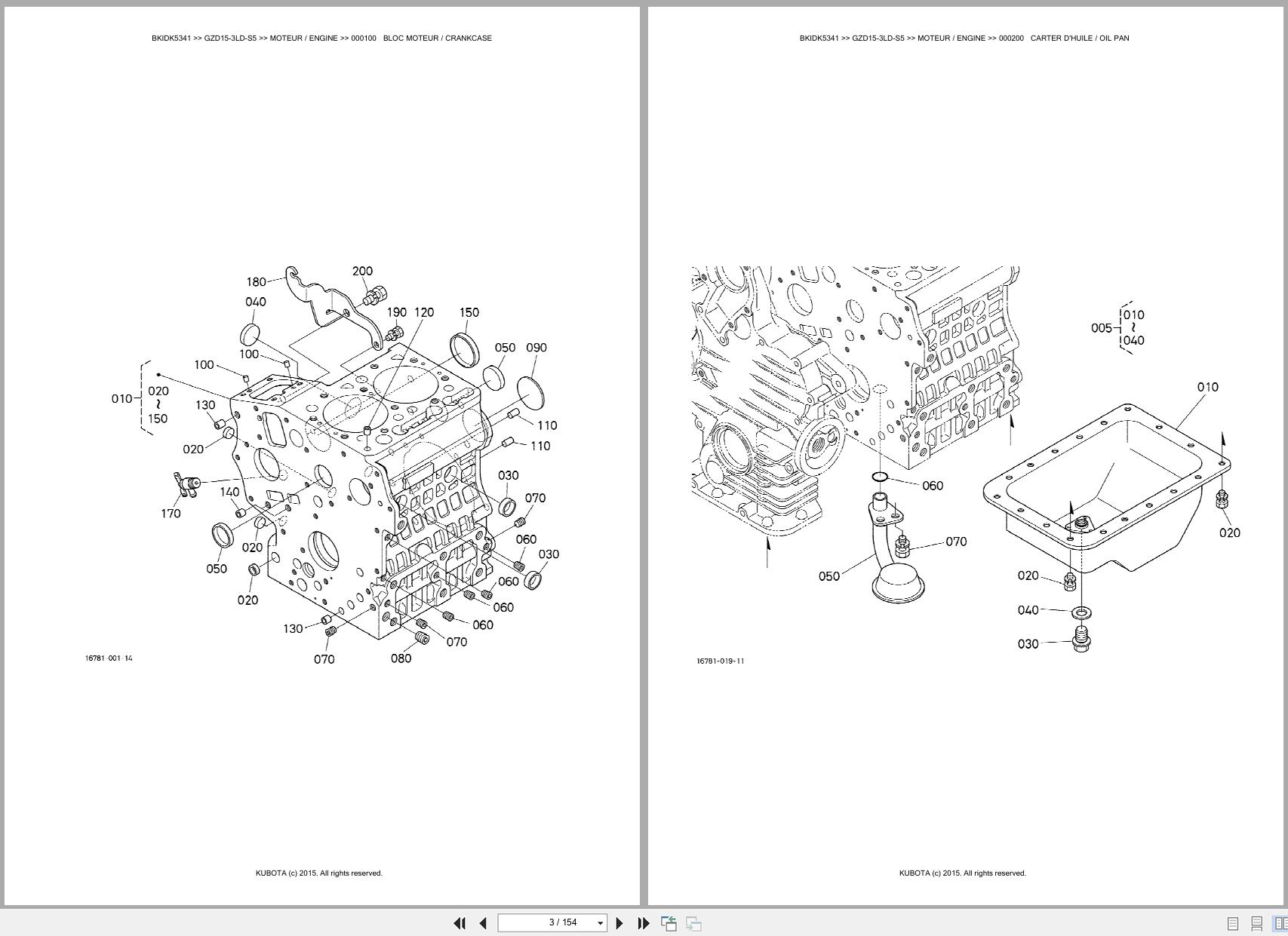 Kubota Zero Turn Mower GZD15 3LD S5 Spare Parts Catalog EN FR (2)