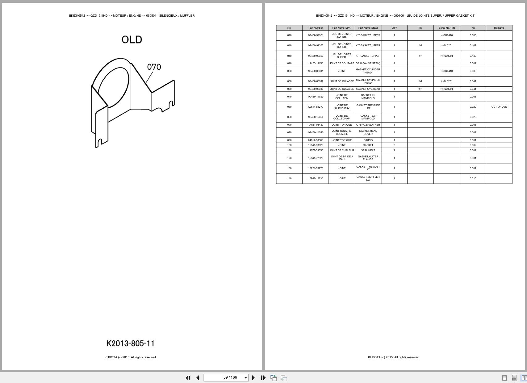 Kubota Zero Turn Mower GZD15 IIHD Spare Parts Catalog EN FR (3)