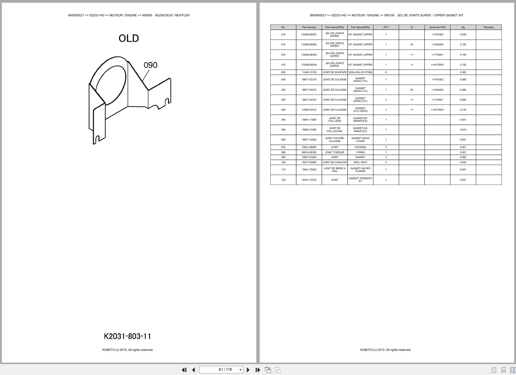 Kubota Zero Turn Mower GZD21 HD Spare Parts Catalog EN FR (3)