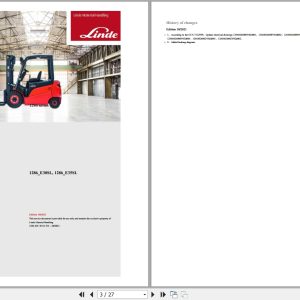 Linde Forklift E1286 01 E30SL E35SL Electrical Hydraulic Diagrams 12868013601 2021 (1)