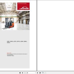 Linde Forklift E1347 01 E25C to E32CL Electrical Hydraulic Diagrams 13478013740US 2023 (1)