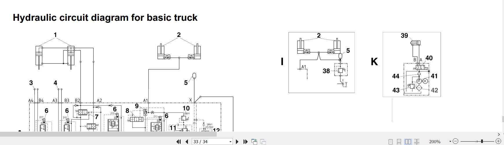 Linde Forklift E386 01 E14EX 3GD to E20EX 3GD Electrical Hydraulic Diagrams 3868013731 2015 (3)