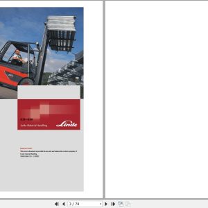 Linde Forklift E388 01 E35 E40 E45 E50 Electrical Hydraulic Diagrams 3888013601 2023 (1)