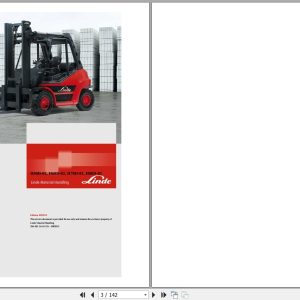 Linde Forklift H 396 02 H50D to H80T Electrical Hydraulic Diagrams 3968013601 2015 (1)