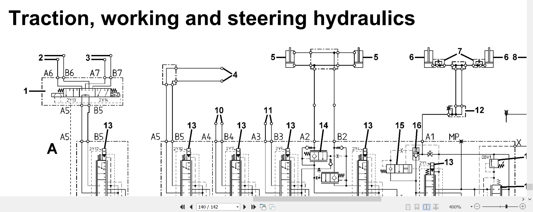 Linde Forklift H 396 02 H50D to H80T Electrical Hydraulic Diagrams 3968013601 2015 (3)